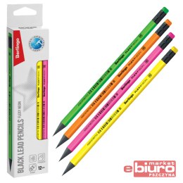 ołówek HB z gumką Flexy Neon Berlingo