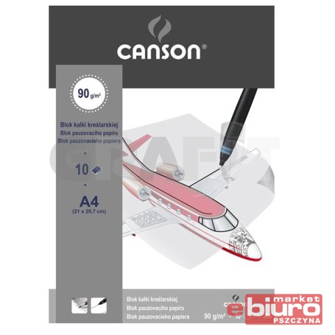 BLOK KALKI KREŚLARSKIEJ A4/10 90G 6666-127 CANSON BLOK KALKI KREŚLARSKIEJ A4/10 90G 6666-127 CANSON