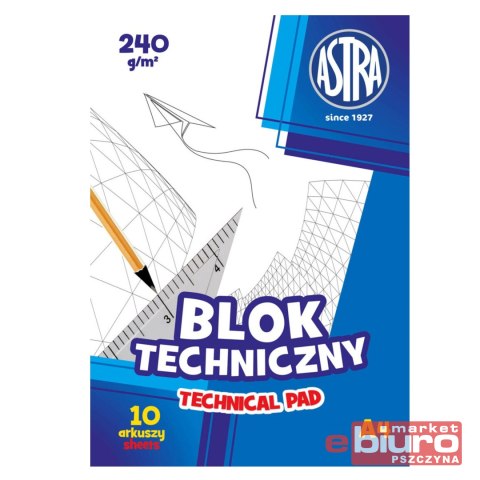 BLOK TECHNICZNY A4 240G ASTRA