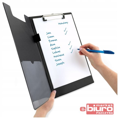 CLIPBOARD TECZKA A4+ CZARNA RAPESCO