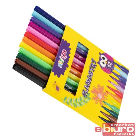 FLAMASTRY 12 SZT. SSC007 STRIGO FLAMASTRY 12 SZT. SSC007 STRIGO