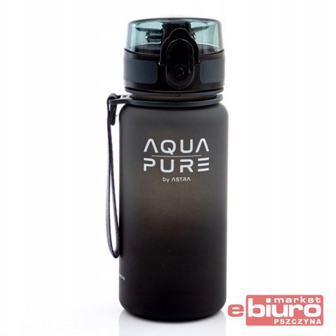 BIDON AQUA PURE BY 400ML GREY/BLACK ASTRA