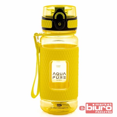 BIDON AQUA PURE BY 400ML NEON JELLOW ASTRA