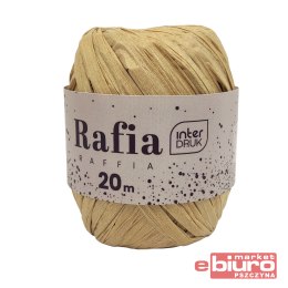RAFIA NA SZPULCE 20M SATIN GOLD INTERDRUK