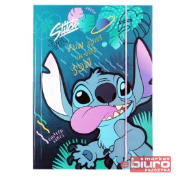 DISNEY CORE TECZKA TEKTUROW A4 Z GUM WZÓR 3 STITCH