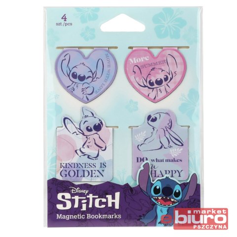 DISNEY FASHION ZAKŁADKI MAGNET 4SZT MIX WZ3 STITCH