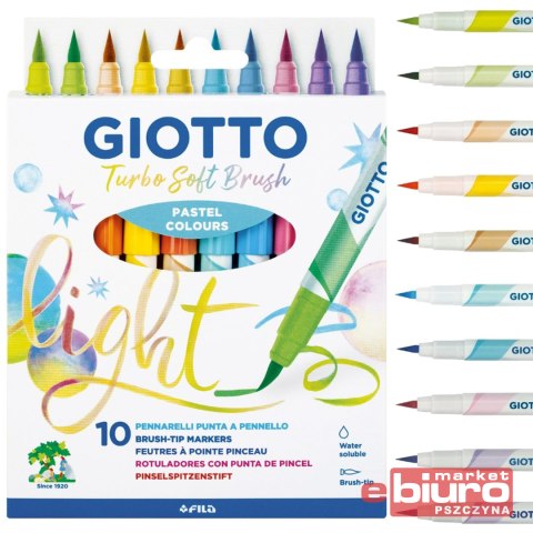 PISAKI GIOTTO TURBO SOFT BRUSH PASTELOWE