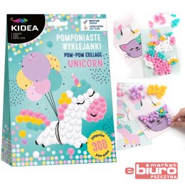 POMPONIASTE WYKLEJANKI POMPONY UNICORN KIDEA DERFORM