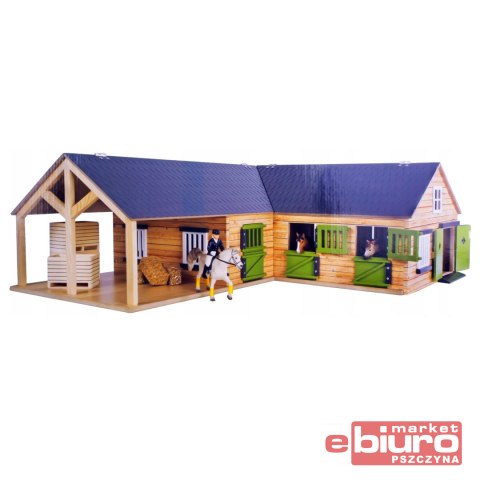 STAJNIA DLA KONI 4 BOKSY MYJNIA 68X77X27CM 1:24 HI STAJNIA DLA KONI 4 BOKSY MYJNIA 68X77X27CM 1:24 HI
