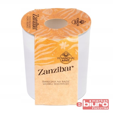 ŚWIECZKA SOJOWA ZANZIBAR BIAŁA 130ML PAVONCELLA