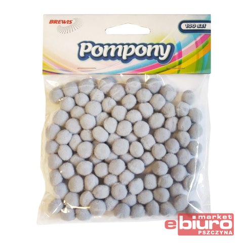 POMPONY POM48 SZARE 10MM BREWIS POMPONY POM48 SZARE 10MM BREWIS