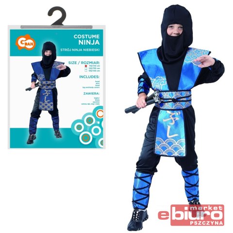 STRÓJ NINJA NIEBIESKI ROZM. 110/120 GODAN STRÓJ NINJA NIEBIESKI ROZM. 110/120 GODAN
