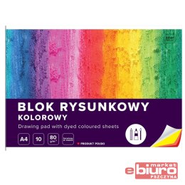 BLOK RYSUNKOWY A4 10 KOLOR BARWIONY W MASIE