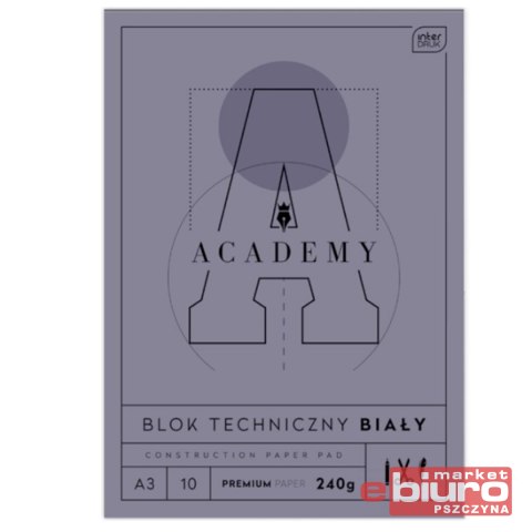 BLOK TECHNICZNY A3 10 240G ACADEMY INTERDRUK BLOK TECHNICZNY A3 10 240G ACADEMY INTERDRUK