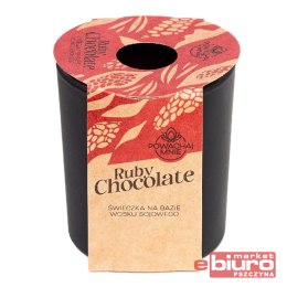 ŚWIECZKA SOJOWA RUBY CHOCOLATE CZARN 130ML PAVONCE