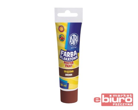 FARBY PLAKATOWE W TUBACH 30ML BRĄZOWA ASTRA