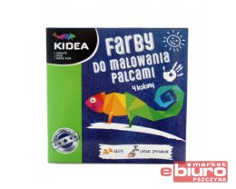 FARBY DO MALOWANIA PALCAMI 4 KOLORY 35ML KIDEA