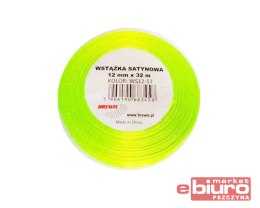 WSTĄŻKA SATYNOWA 12MM/32 KOLOR 57 LIMONKOWY BREWIS