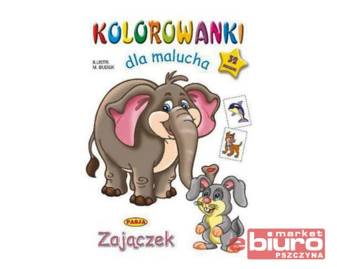 KOLOROWANKI DLA MALUCHA ZAJĄCZEK PASJA