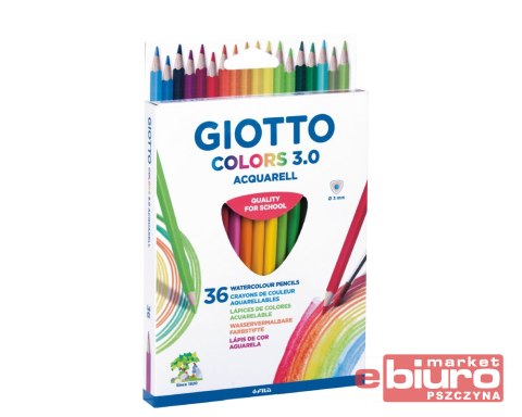 GIOTTO KREDKI COLORS 3.0 AQUARELL 36 SZT