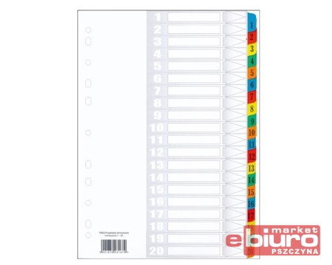 PRZEKŁADKA LAMINOWANA TRES NUMERYCZNA A4 1-20