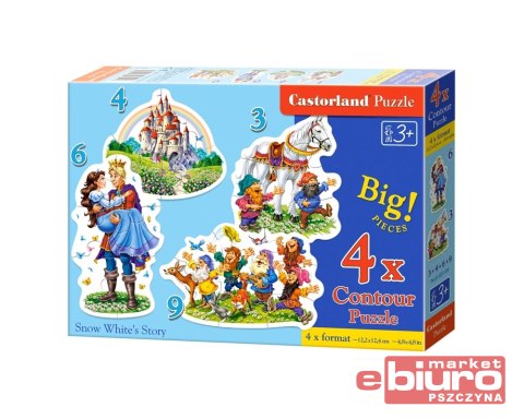 PUZZLE 4w1 B-005109 SNOW WHITE'S STORY CASTORLAND