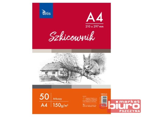 SZKICOWNIK A4 150G/M2 50 ARKUSZY TETIS KB010-A4