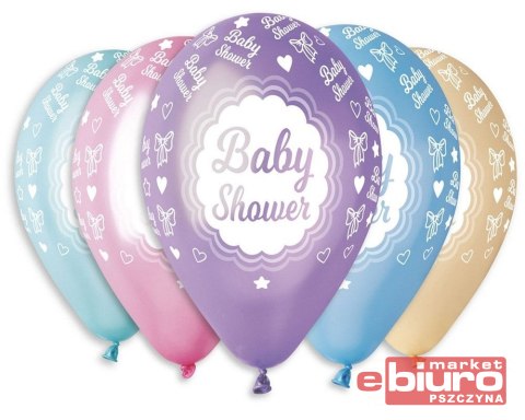 BALON PREMIUM BABY SHOWER METALICZNE 12" A'5 GODAN