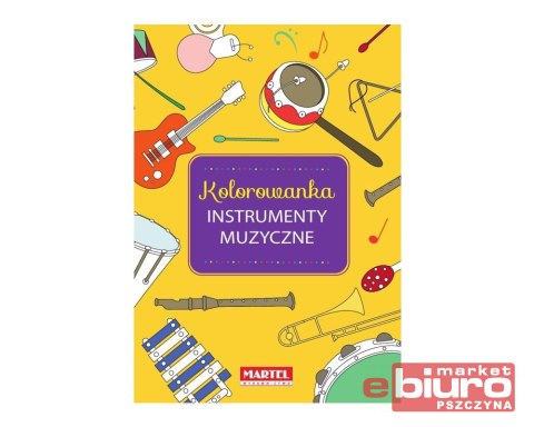 KOLOROWANKA INSTRUMENTY MUZYCZNE MARTEL