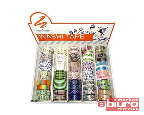 TAŚMA WASHI TAPE NARCISSUS MIX TAŚMA WASHI TAPE NARCISSUS MIX