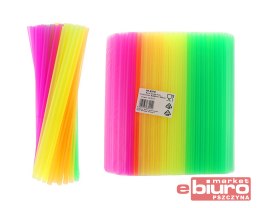 RURKI SŁOMKI PROSTE FLUOR MIX 8X240MM A'500 GODAN