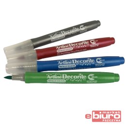 MARKER DECORITE BRUSH METALIC 4 KOLORY MIX PSH3