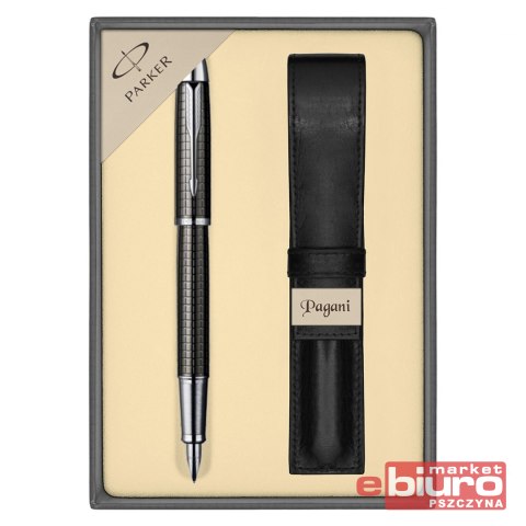 PIÓRO WIECZNE IM PREMIUM GUN METAL+ ETUI PARKER