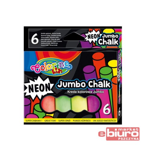 KREDA KOLOROWA NEON JUMBO 6 KOL