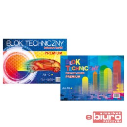 BLOK TECHNICZNY PREMIUM KOLOR A4 10 KARTEK PROTOS