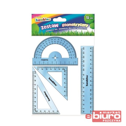 ZESTAW GEOMETRYCZNY 4 ELEM. 15CM BAMBINO