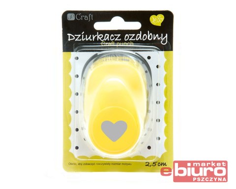 DZIURKACZ OZDOBNY 2,5CM SERCE JCDZ-110-023