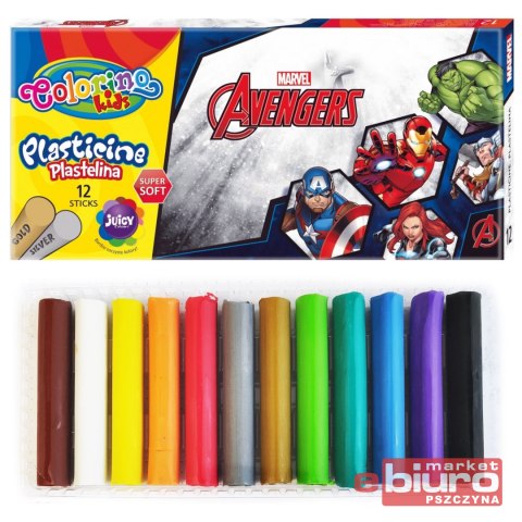 PLASTELINA 12 KOL. AVENGERS COLORINO