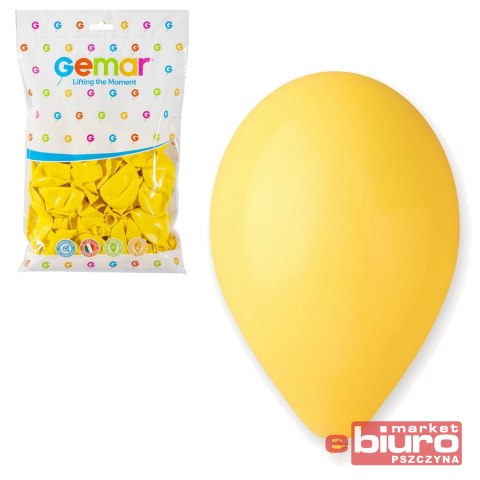 BALON G110 PASTEL 12'' ŻÓŁTY /100 SZT. GODAN