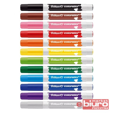 FLAMASTRY COLORELLA DO TKANIN 12 SZT ETUI FLAMASTRY COLORELLA DO TKANIN 12 SZT ETUI