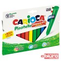 KREDKI CARIOCA PLASTELLO JUMBO 12 KOLORÓW 42671