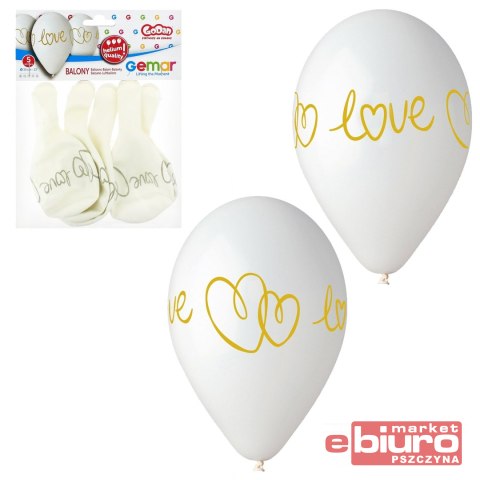 BALONY PREMIUM HEL LOVE BIAŁE BALONY PREMIUM HEL LOVE BIAŁE