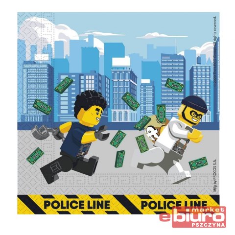 SERWETKI PAPIEROWE LEGO CITY 20SZT SERWETKI PAPIEROWE LEGO CITY 20SZT