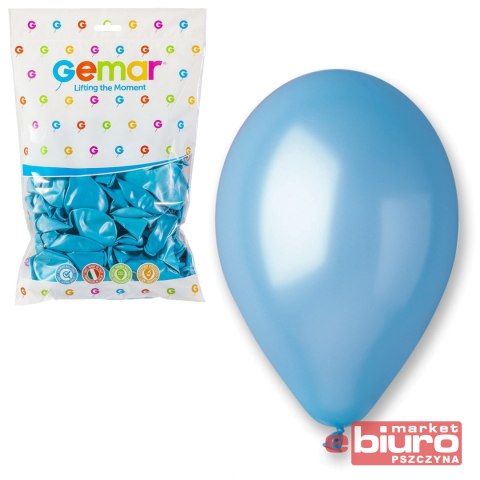 BALON GM90 METAL10" BŁĘKITNE 100SZT GODAN BALON GM90 METAL10" BŁĘKITNE 100SZT GODAN