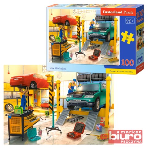 PUZZLE 100 B-111206 CAR WORKSHOP CASTOR