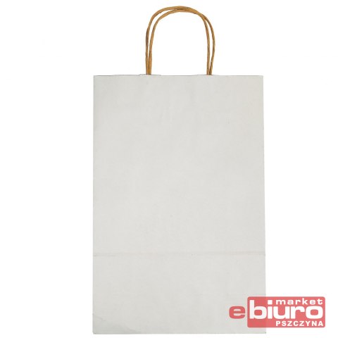 TORBA PAPIEROWA HGREEN 12928 M 22x33x10 BIAŁA TORBA PAPIEROWA HGREEN 12928 M 22x33x10 BIAŁA